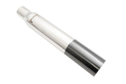 Megan Racing Universal 3" to 4" VIP Exhaust Tips Blast Pipes Style - Single - Straight - Black Chrome Tip - MR-UT-S4-BC