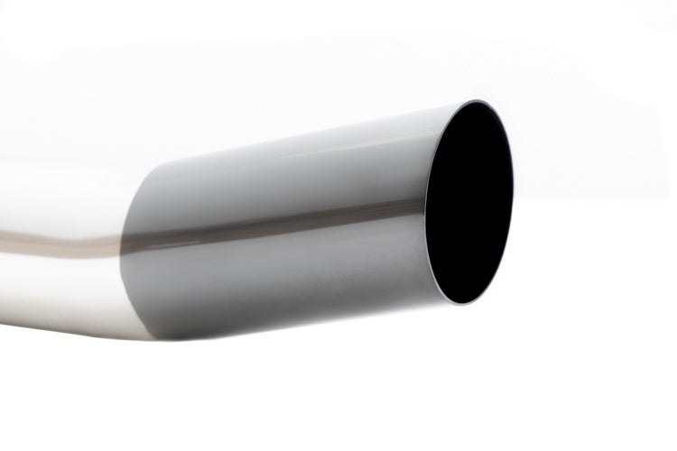 Megan Racing Universal 3" to 4" VIP Exhaust Tips Blast Pipes Style - Single - Angled - Black Chrome Tip - MR-UT-S4-BC-V2
