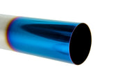 Megan Racing Universal 3" to 4" VIP Exhaust Tips Blast Pipes Style - Single - Straight - Blue Tip - MR-UT-S4-BT