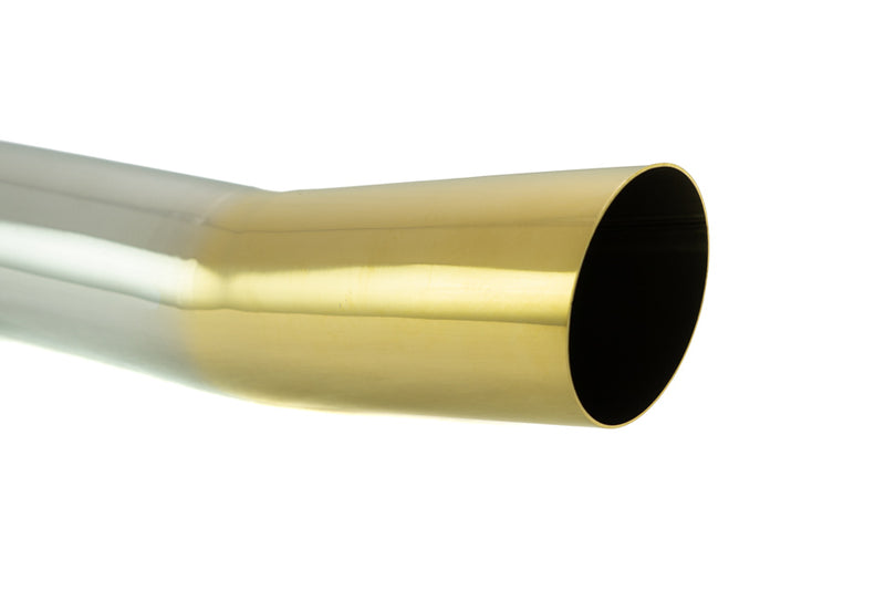 Megan Racing Universal 3" to 4" VIP Exhaust Tips Blast Pipes Style - Single - Angled - Gold Tip - MR-UT-S4GD-V2