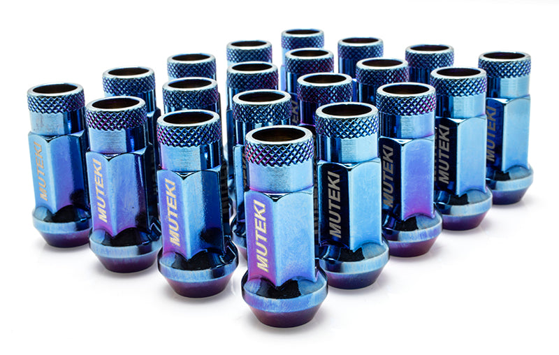 Wheel Mate Muteki SR48 Open End Lug Nuts - Blue 12x1.25 48mm