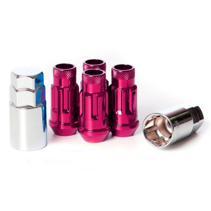 Wheel Mate Muteki SR48 Open End Lug Nuts - Pink 12x1.25 48mm