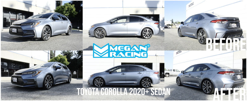 Megan Racing Toyota Corolla Sedan 2020+ Lowering Springs (EXC Hybrid, AWD) - MR-LS-TCO19