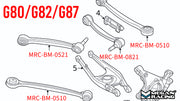Megan Racing BMW M2/M3/M4 (G80/82/87) 2020+ Rear Upper Camber Arms - MRS-BM-0821