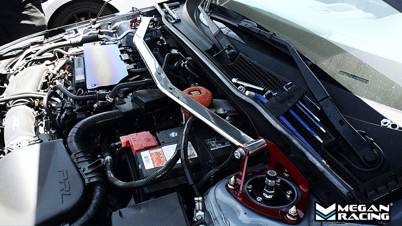 Megan Racing Honda Civic 16-21 (Hatchback) & 2022+ (Exc Hybrid, Type-R) Front Upper Race-Spec Strut Bar - MR-SB-HC22FU-1P