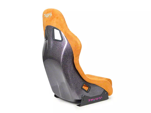 NRG FRP Bucket Seat PRISMA Edition W/ Pearlized Back Tan Alcantara - Medium