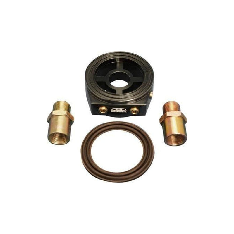 BLOX Racing Oil Filter Block Adapter Silver / For Oil Pressure / Oil Temperature