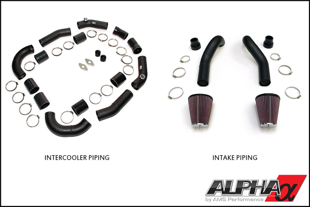 AMS Performance 2009+ Nissan R35 GT-R Alpha Upper Intercooler Piping