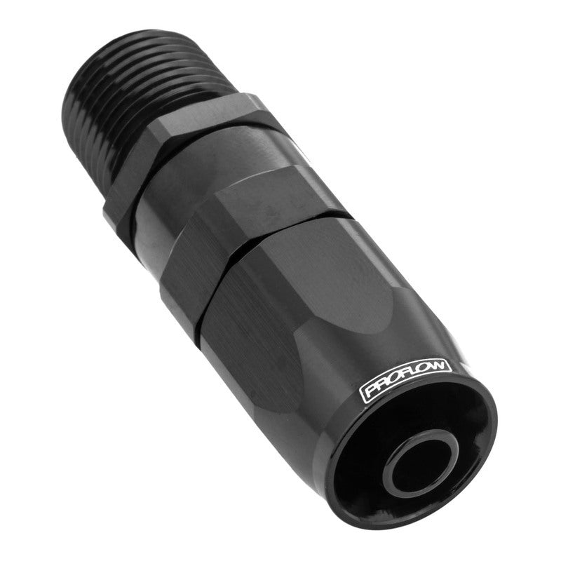 Turbosmart 8mm / 5/16in Hose End to -6AN ORB Male Straight - Black