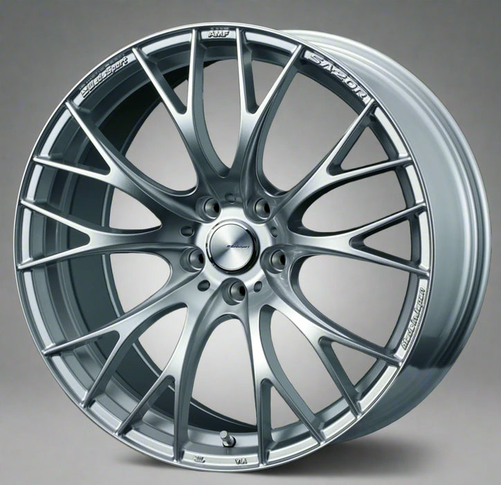 Wedssport SA-20R Silver alloy wheel with 'VI-SILVER' branding on a white background
