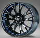 Wedssport SA-20R Black alloy wheel with blue accents on a white background, featuring the brand 'BLCII'.