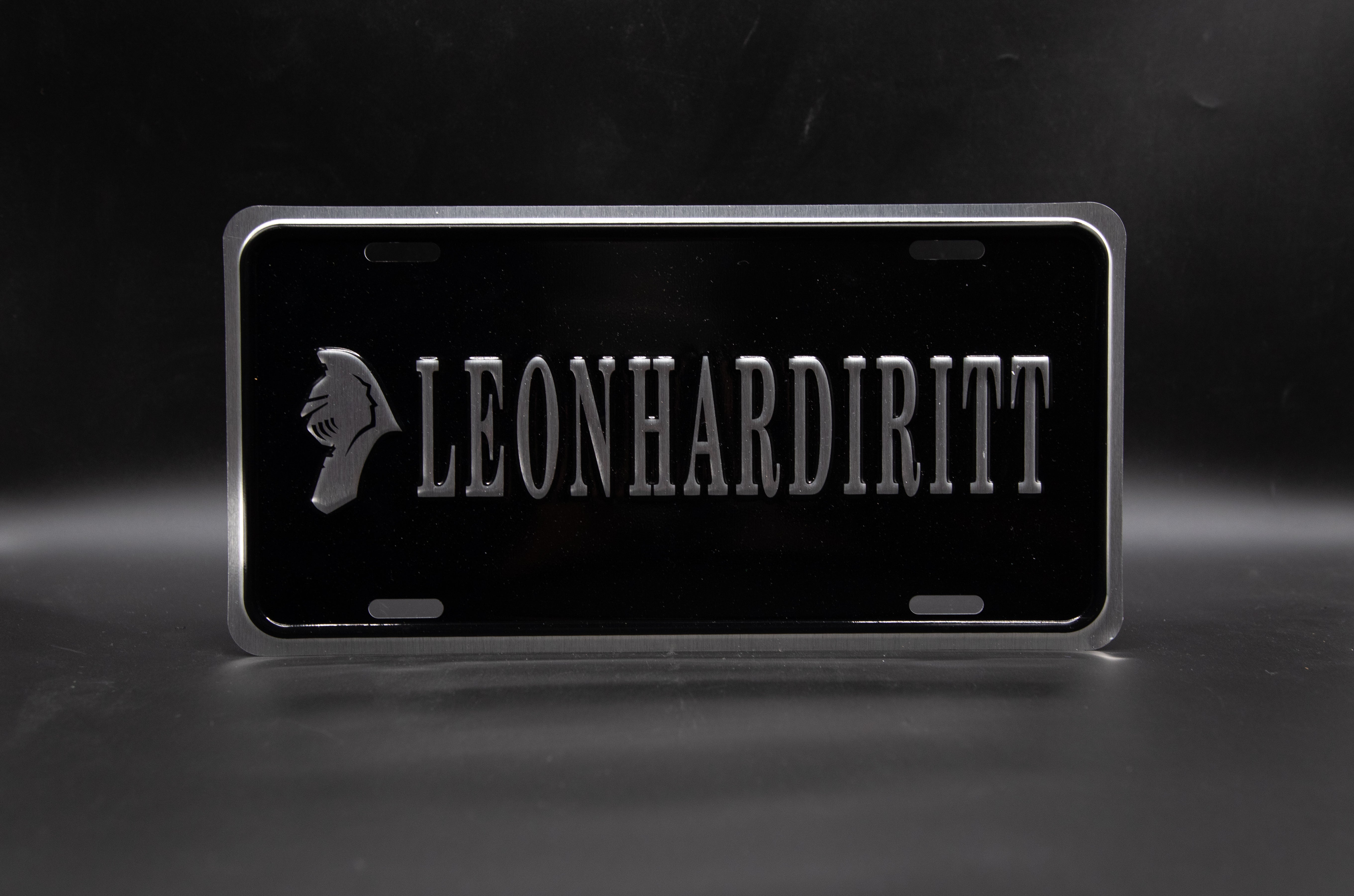 Leon Hardiritt License Plate frame Set