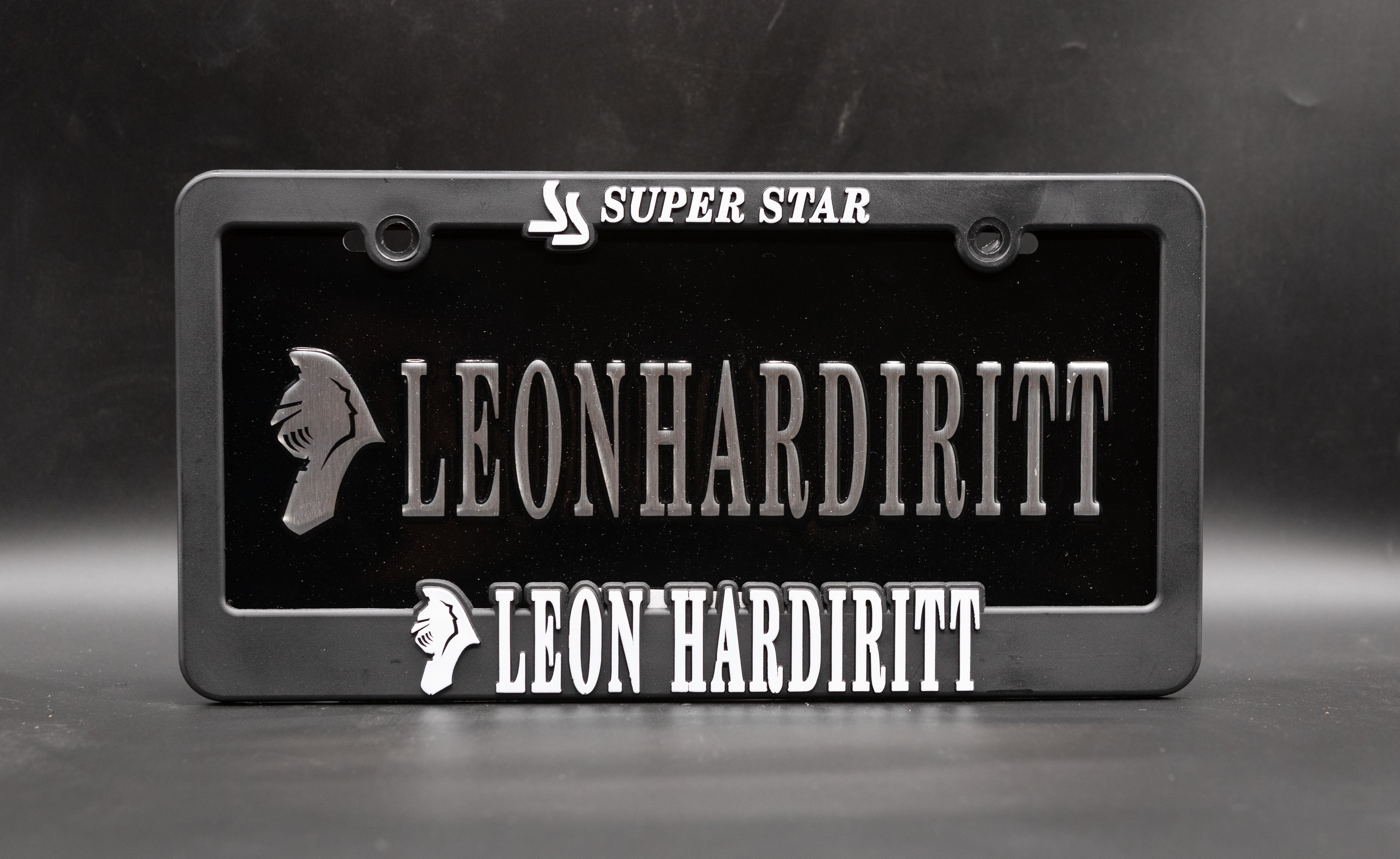 Leon Hardiritt License Plate frame Set