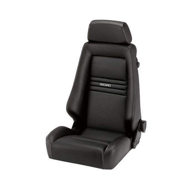 Recaro Specialist M Seat - Medium Grey Leather/Grey Artista w/ LH & RH Leather Armrest