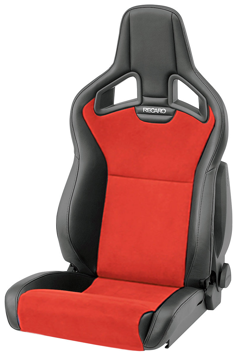 Recaro Cross Sportster CS Passenger Seat - Vinyl Black/Suede Red/Red