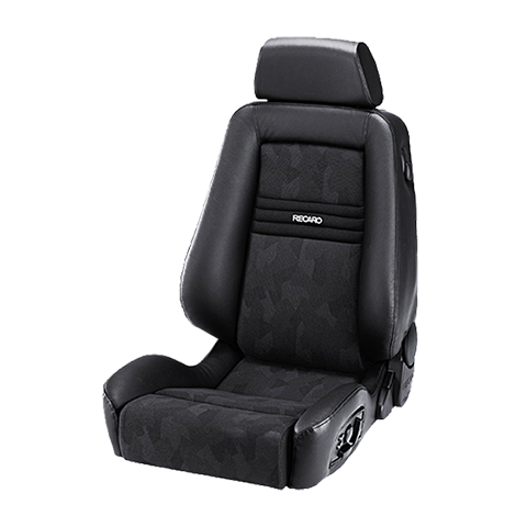 Recaro Specialist S Seat - Black Nardo/Black Artista w/LH & RH Cloth Armrest