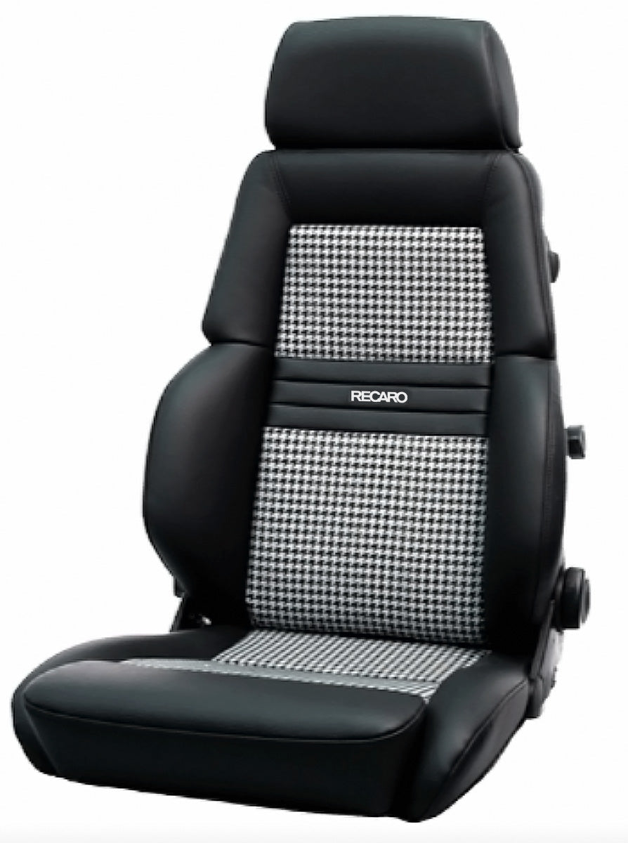 Recaro Expert M Seat - Black Leather/Pepita