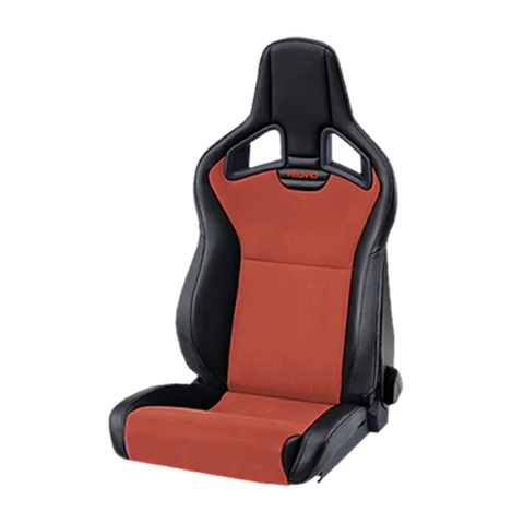 Recaro Cross Sportster CS Driver Seat - Vinyl Black/Suede Red/Red