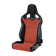 Recaro Cross Sportster CS Driver Seat - Vinyl Black/Suede Red/Red