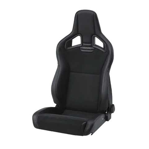 Recaro Cross Sportster CS Driver Seat - Black Leather/Black Leather (Silver Logo)