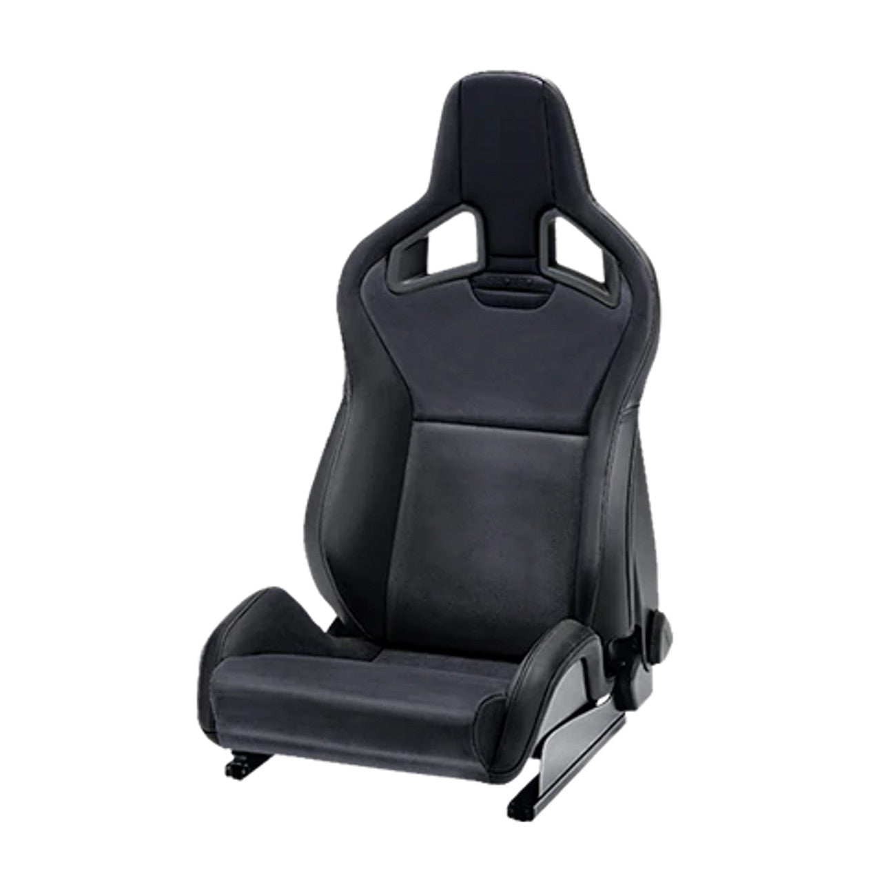 Recaro Sportster CS LH Seat - Black Leather-Heat/Silver Logo