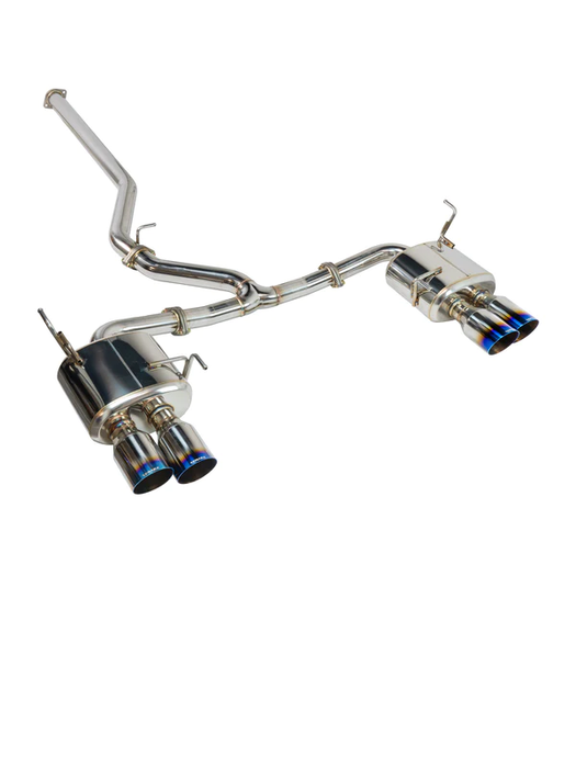 REMARK 08-14 Subaru WRX/STI Sports Touring Spec Catback Exhaust - Burnt SS (Non-Resonated)