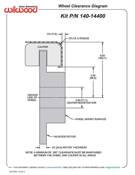 Wilwood Disc/Drum Rear Kit 12 Bolt 2.75/2.81 OFF
