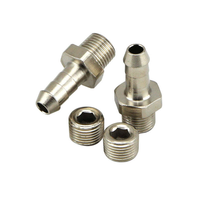 Turbosmart 8mm / 5/16in Hose End to 1/8 NPT Male Straight - Clear