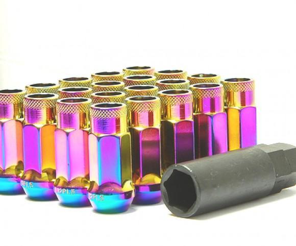 Wheel Mate Muteki SR48 Open End Lug Nuts - Pink 12x1.25 48mm