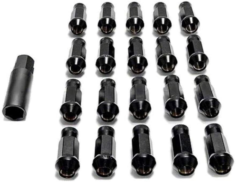 Wheel Mate Muteki SR48 Open End Lug Nuts - Black 12x1.50 48mm