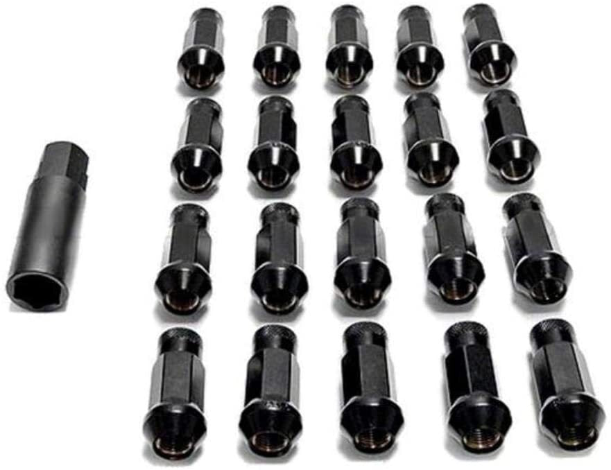 Wheel Mate Muteki SR48 Open End Lug Nuts - Black 12x1.50 48mm