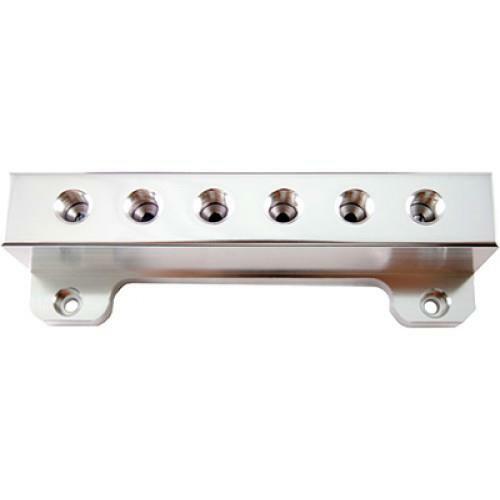 BLOX Racing Billet 6-Port Vacuum Manifold Kit - Silver