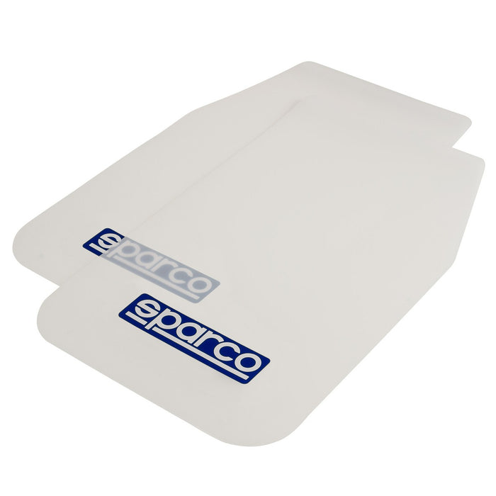 Sparco Mud Flap Pair White