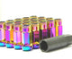 Wheel Mate Muteki SR48 Open End Locking Lug Nut Set of 4 - Neon 12x1.25 48mm