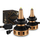 AlphaRex Gold Ammo Panoramic LED Light Bulbs - 9006