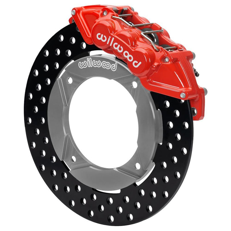 Wilwood 2019 Polaris Turbo UTV6 Rear Kit 11.25in Drilled - Red