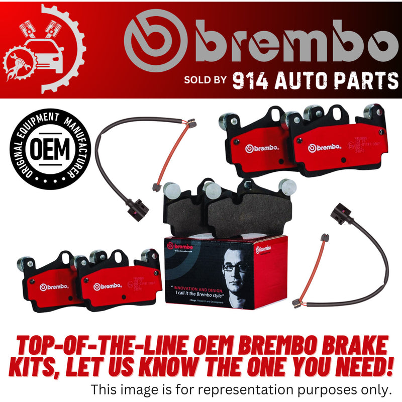 Brembo 2015 Volkswagen Tiguan/CC/Passat/ Audi Q3 Quattro Rear NAO Brake Pad