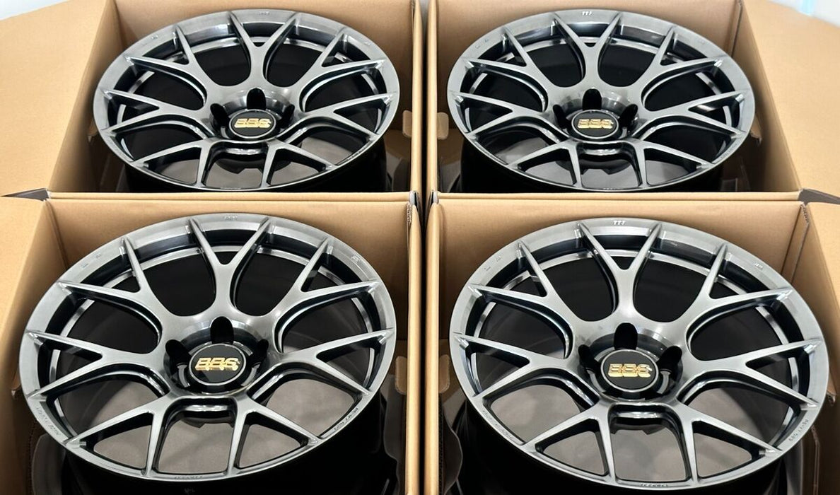 BBS RE-V7 18x9.5 5x114.3 ET38 Diamond Black Wheel -82mm PFS/Clip Required