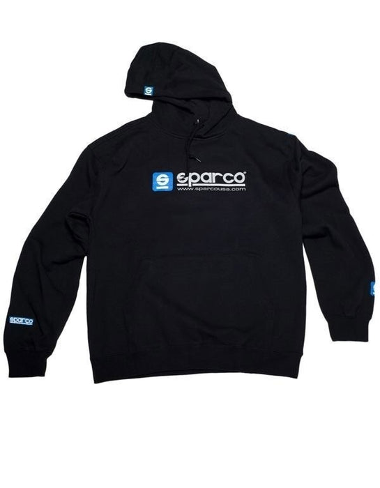 Sparco Sweatshirt Hooded S-Seal Blk Med