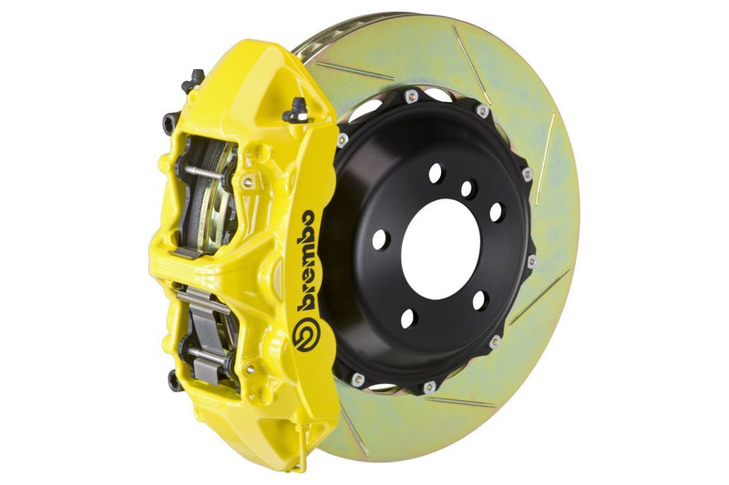 Brembo 2021+ Jeep Grand Cherokee Front GT BBK 6 Piston Cast 2pc 380mm Slotted Type-3 Rotors - Red