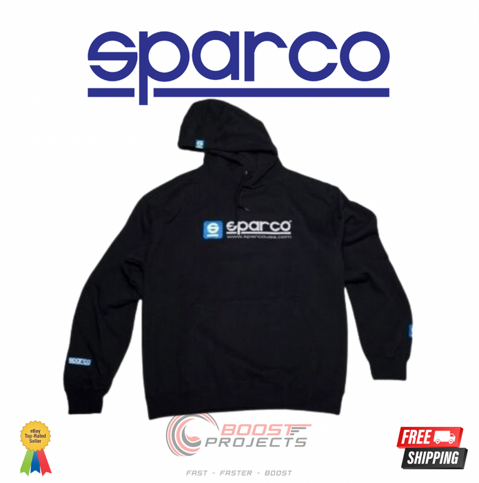 Sparco Sweatshirt Hooded WWW Blk Xlrg