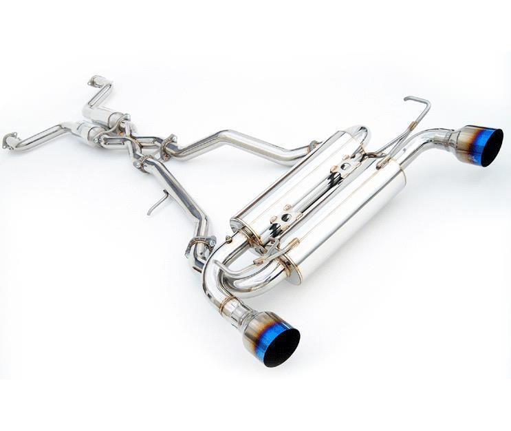 Invidia 09+ FX35 2/4WD Gemini Single Layer Titanium Tip Cat-back Exhaust