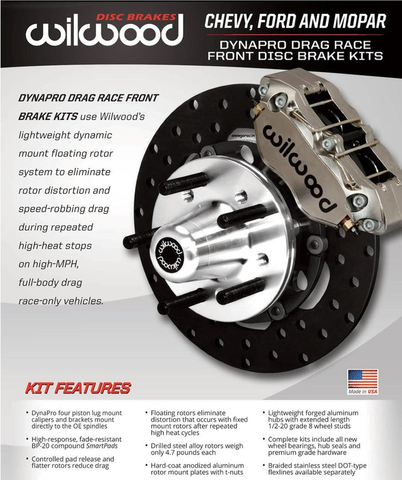 Wilwood Front Drag Kit Mustang 87-93 Dynamic