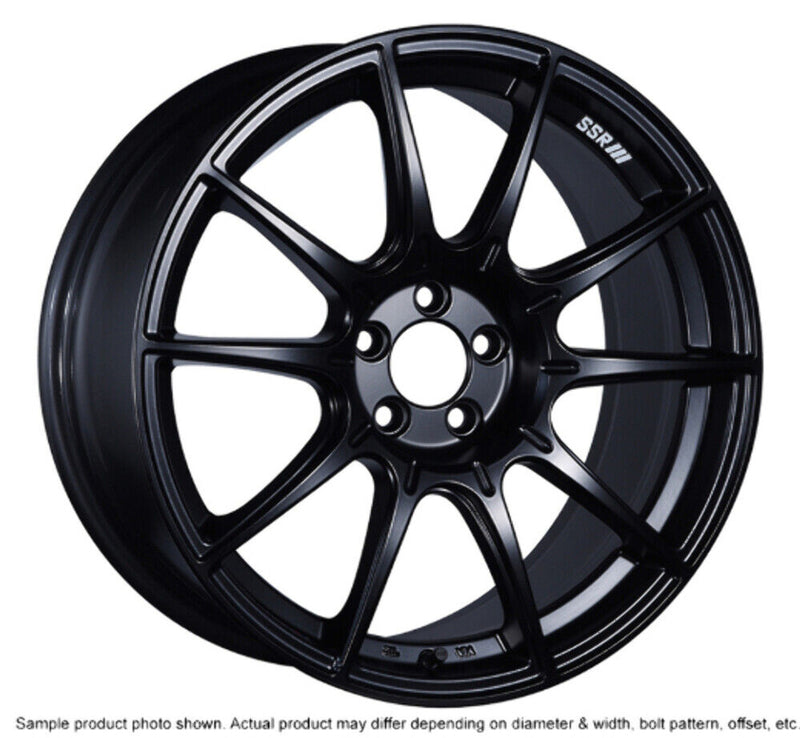 SSR GTX01 18x9 5x100 52mm Offset Flat Black Wheel (S/O, No Cancellations)