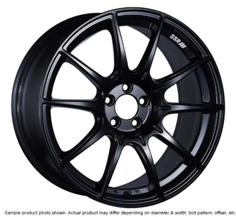 SSR GTX01 18x9 5x100 52mm Offset Flat Black Wheel (S/O, No Cancellations)