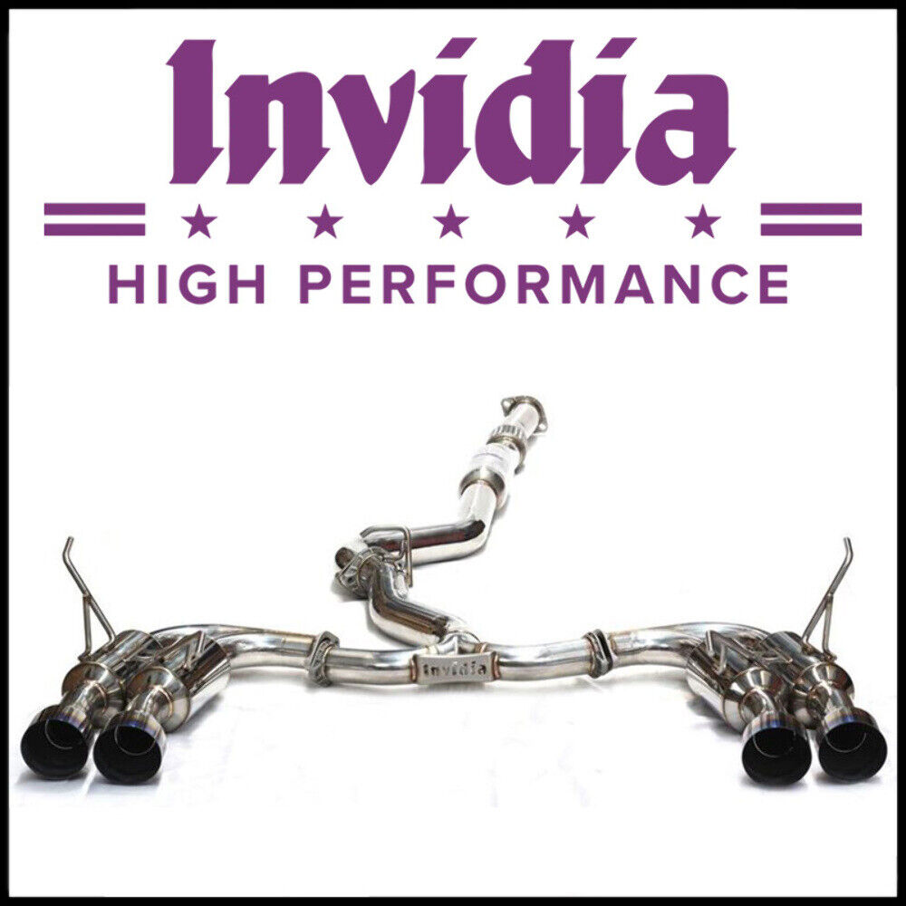 Invidia 22+ Subaru WRX Wagon Gemini R400 Cat-Back Exhaust - Black Tip