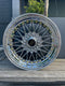 BBS RE-V7 18x10.5 5x114.3 ET15 Diamond Silver Wheel -82mm PFS/Clip Required