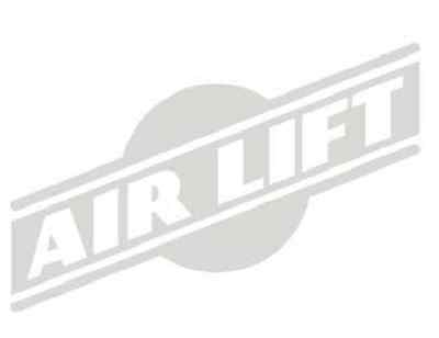 Air Lift Fitting Pack For 2 1/2 Gallon Alum Tank (11958 Or 12958) With 1/4in Lines