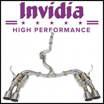 Invidia 08-14 Subaru WRX Hatchback Gemini/R400 Stainless Steel Tip Cat-back Exhaust