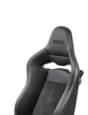 Sparco Seat SPX Special Edition Black/Grey w/ Gloss Carbon Shell - Left